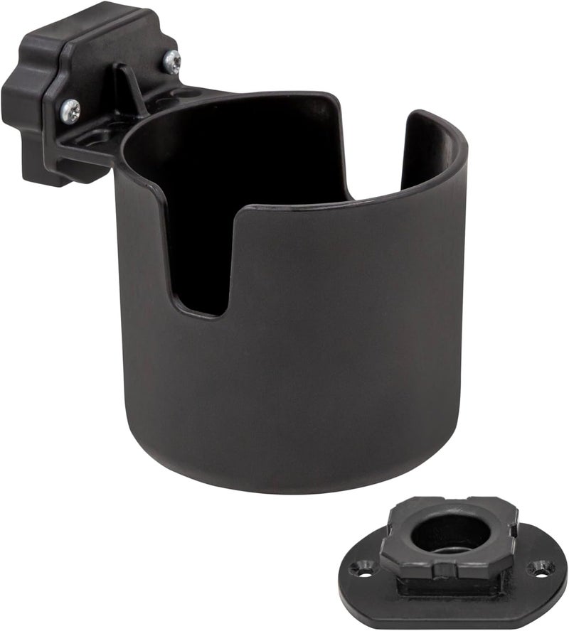 Eskimo ® E-Hub™ Cup Holder, Shelters, Black, Locking Connection, E-Hub System 44631 - Image 1
